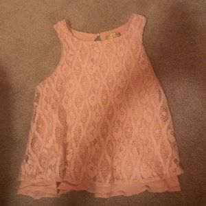 princess vera wang pink top